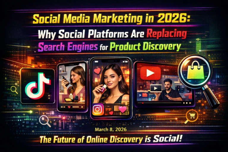 Social media marketing in 2026 showing platforms becoming discovery engines for product search and brand visibility